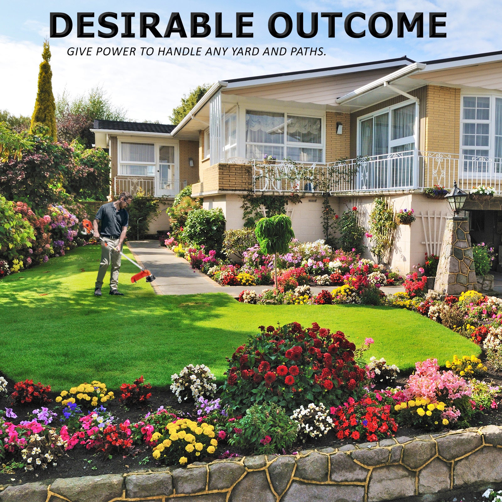 Garden Whipper Snipper Brush Cutter 26cc + 4 Blades 3