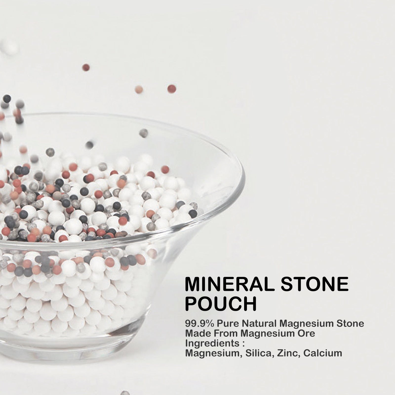 2X Alkaline Mineral Maker Stone Pouch Water Filter Pad Replacement Ceramic Balls 4