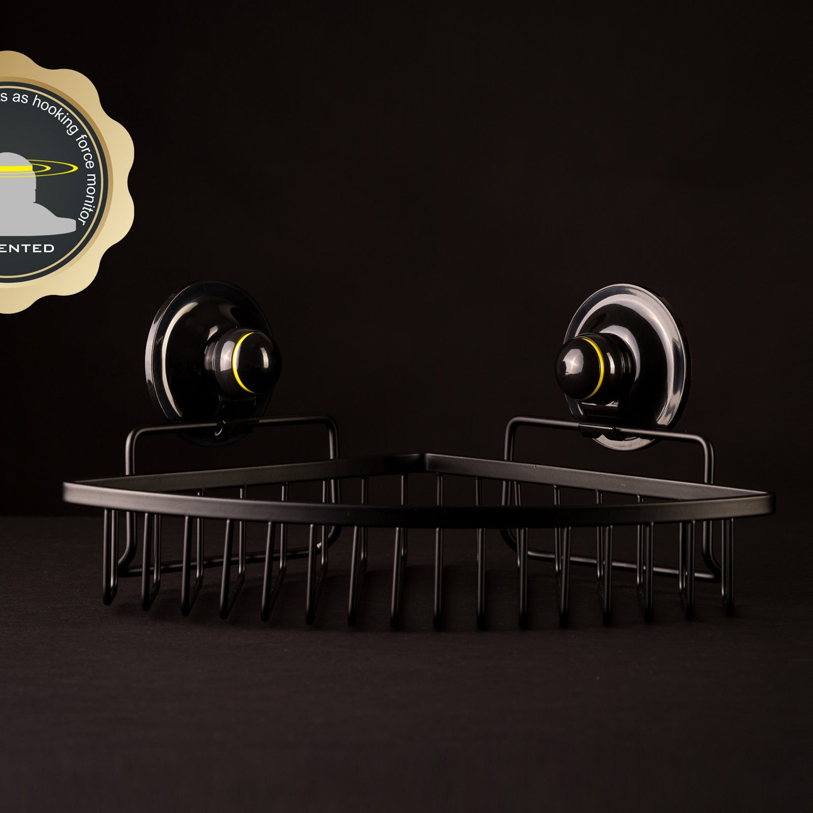 Corner Basket Removable Suction Medium BLACK 5