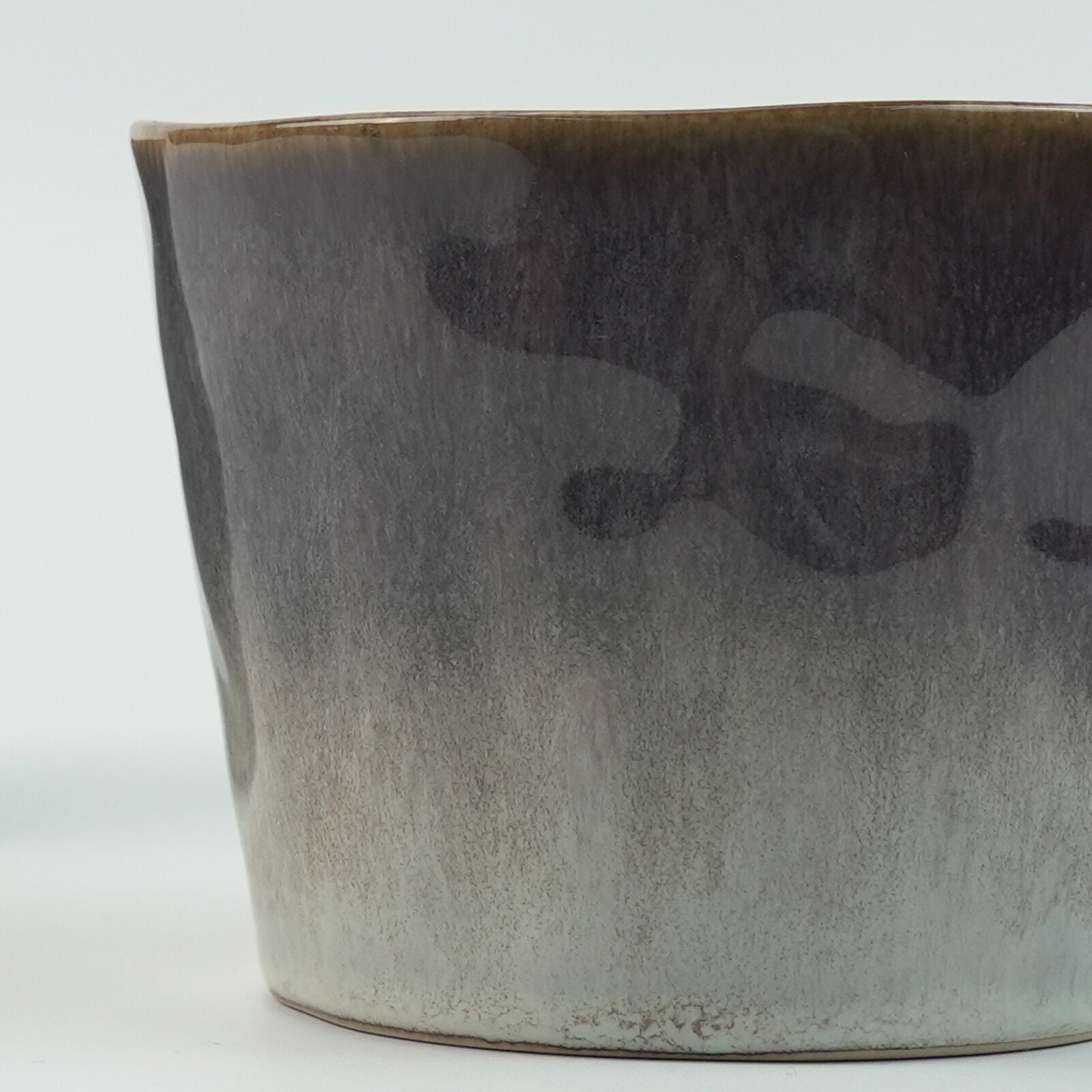 2X Reactive Glazed Ceramic Organic Coffee Mug 350ml Natural EARTHY GREY BLUE 5