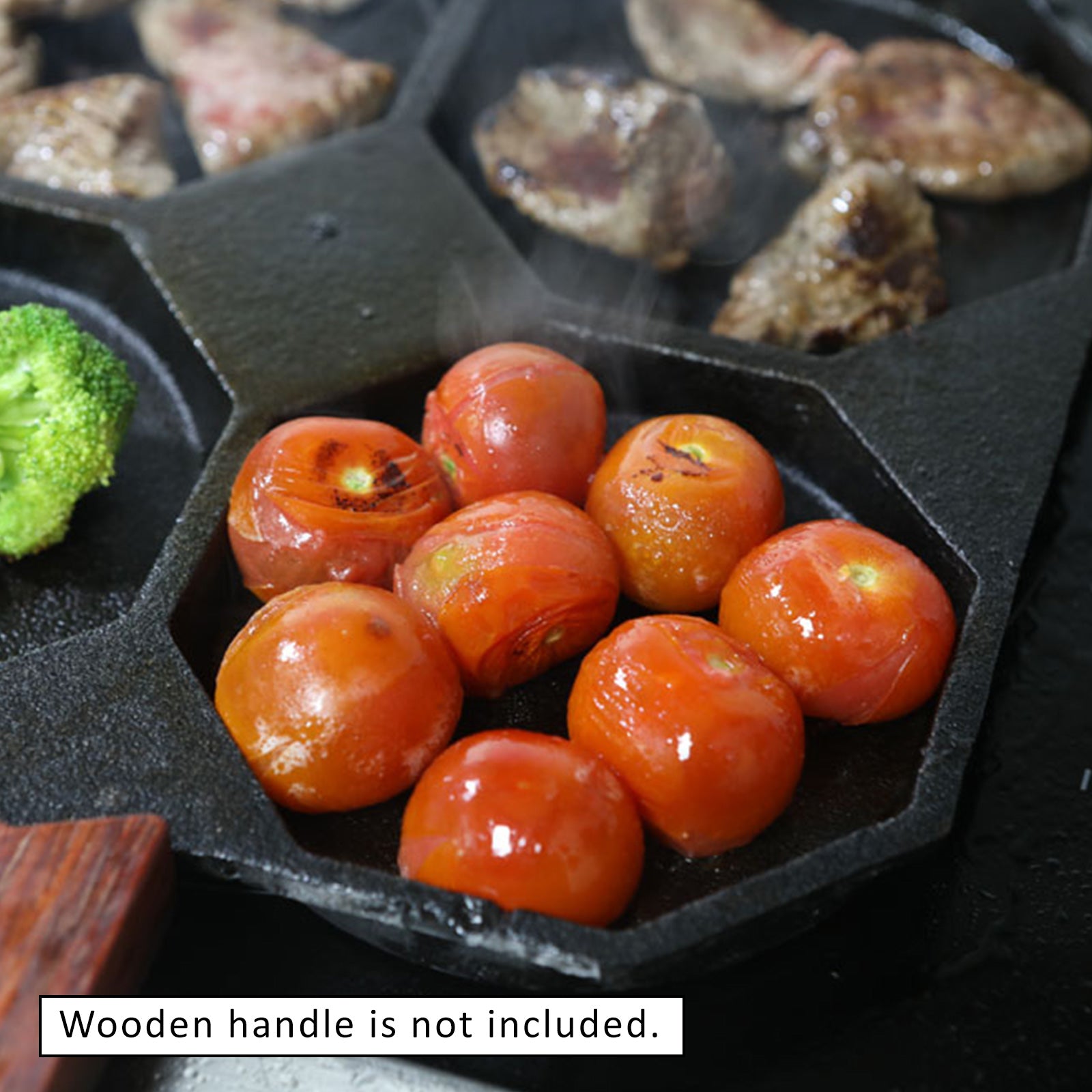 Cast-Iron Traditional Egg Pan Pre-seasoned Non-Stick 23cm 5