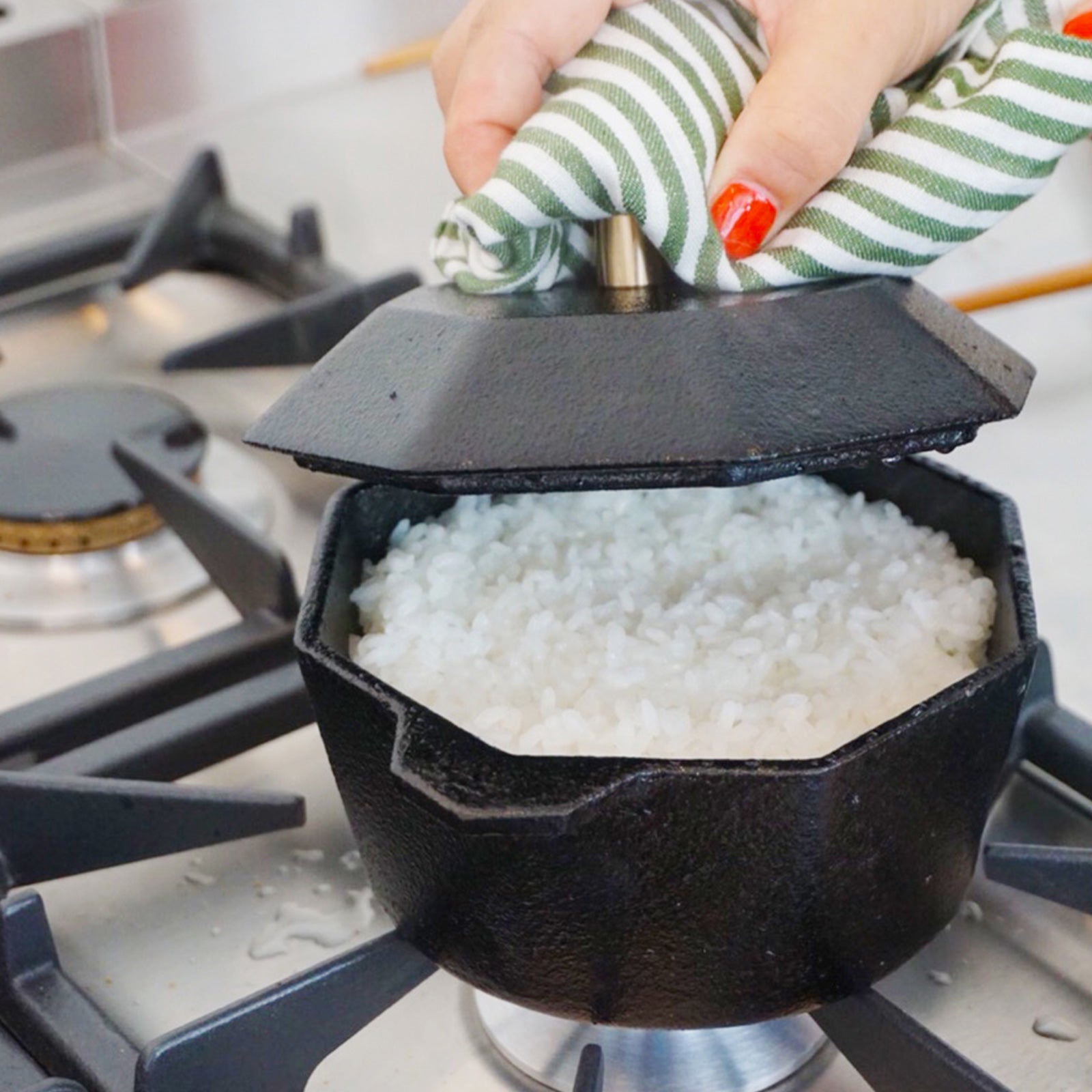 Cast-Iron Traditional Pot Pre-seasoned Non-stick 21cm 3