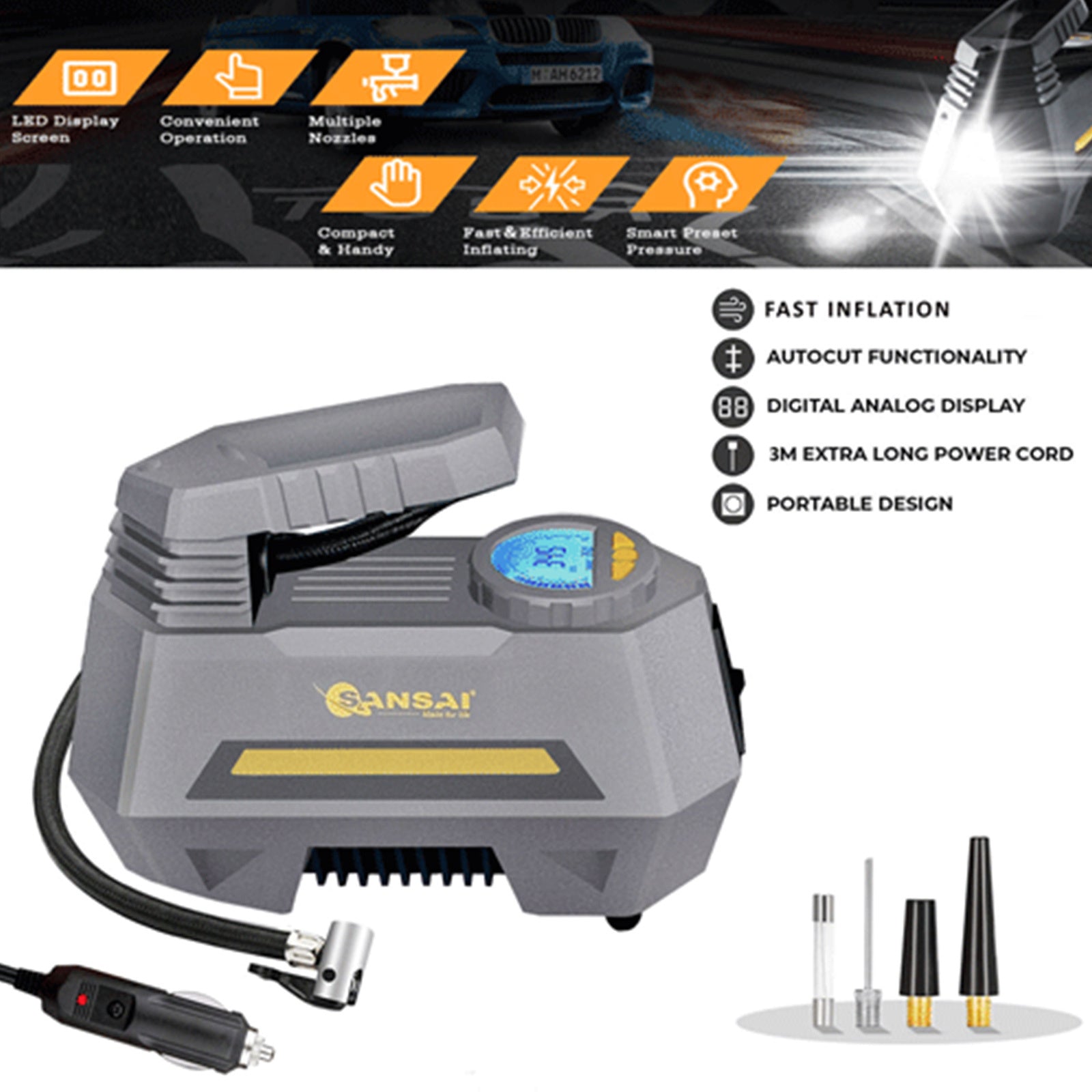 Sansai Portable Air Pump 4