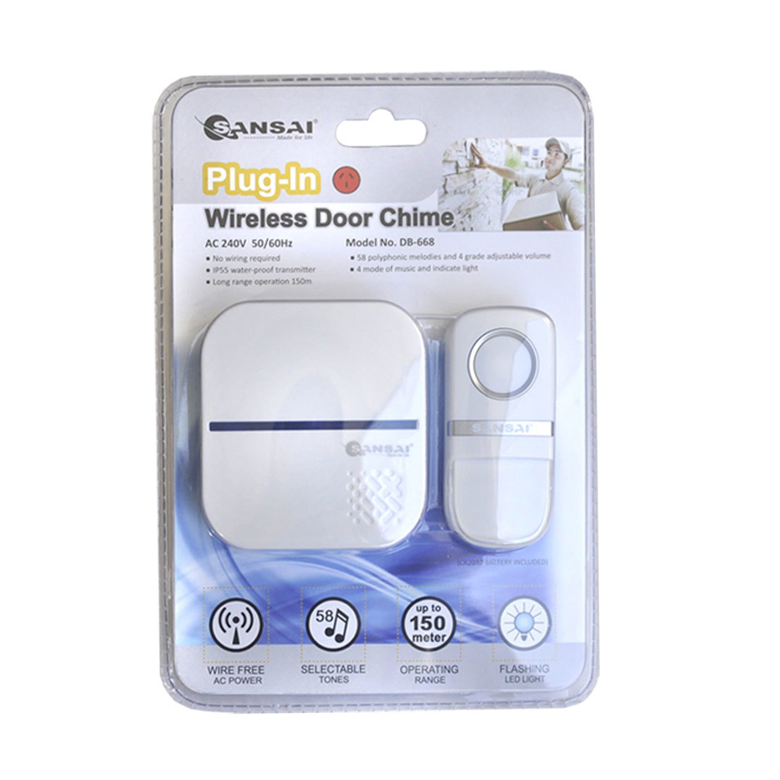 Sansai AC Powered Door Chime 4
