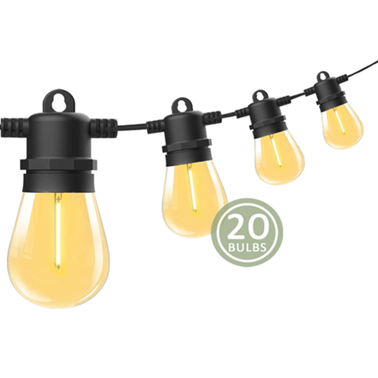 Festoon String Lights 20 Bulbs 23M Fairy LED Waterproof Outdoor Christmas Party 3