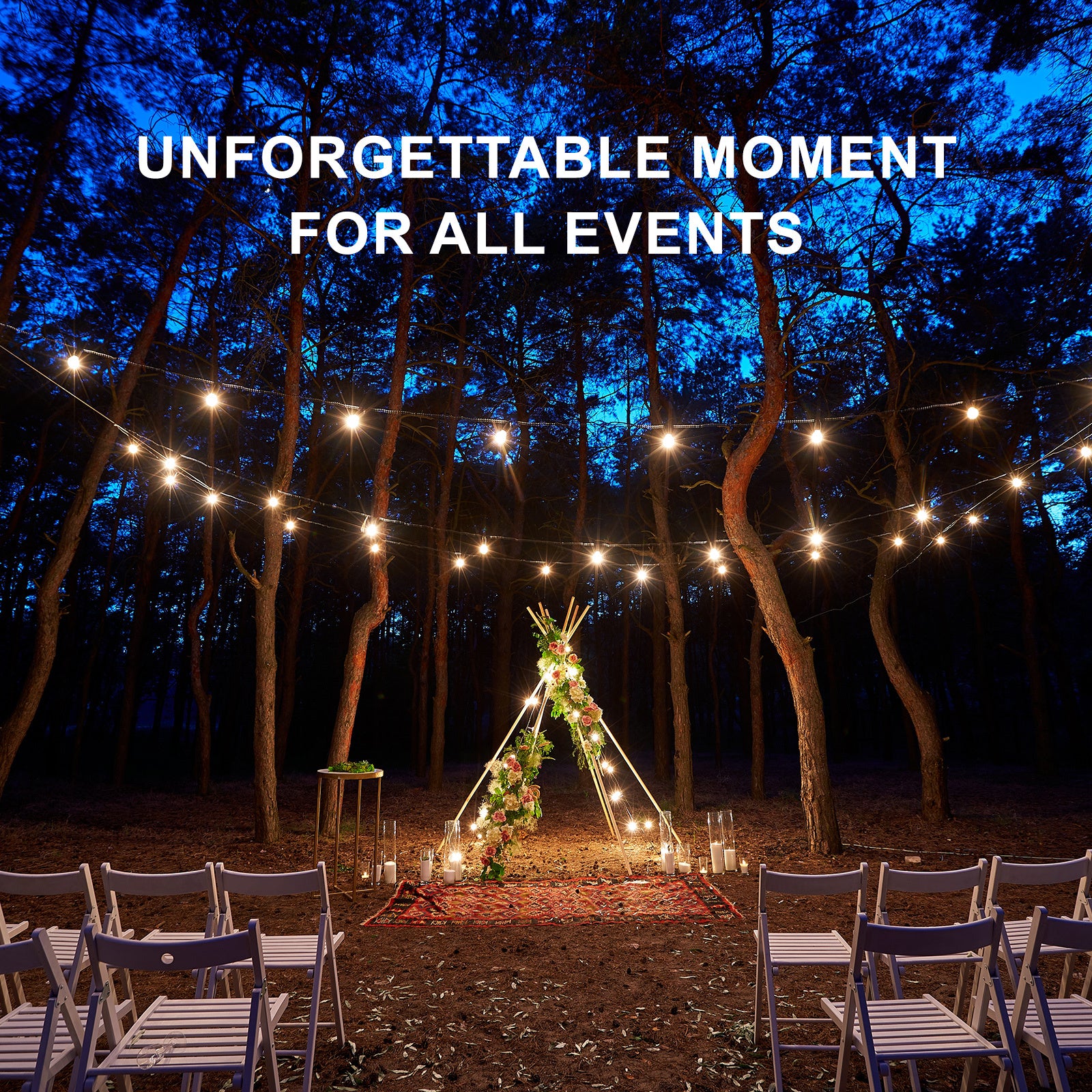 Festoon String Lights 30 Bulbs 32M Fairy LED Waterproof Outdoor Christmas Party 8