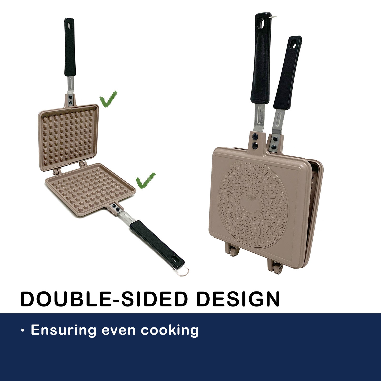 Giorno Felice IH Waffle Maker Pan Non-Stick Double-Sided Detachable 3