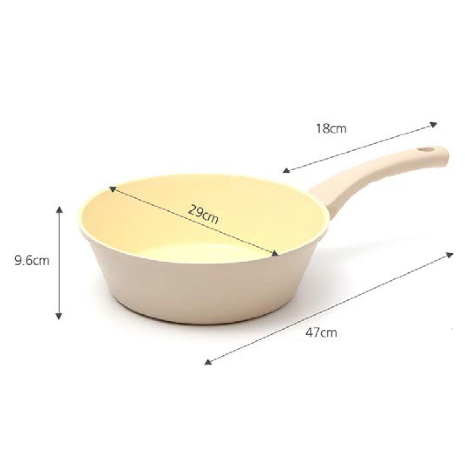Giorno Felice IH Wok Pan 28cm Ceramic Non-Stick Stir Frypan Induction 10