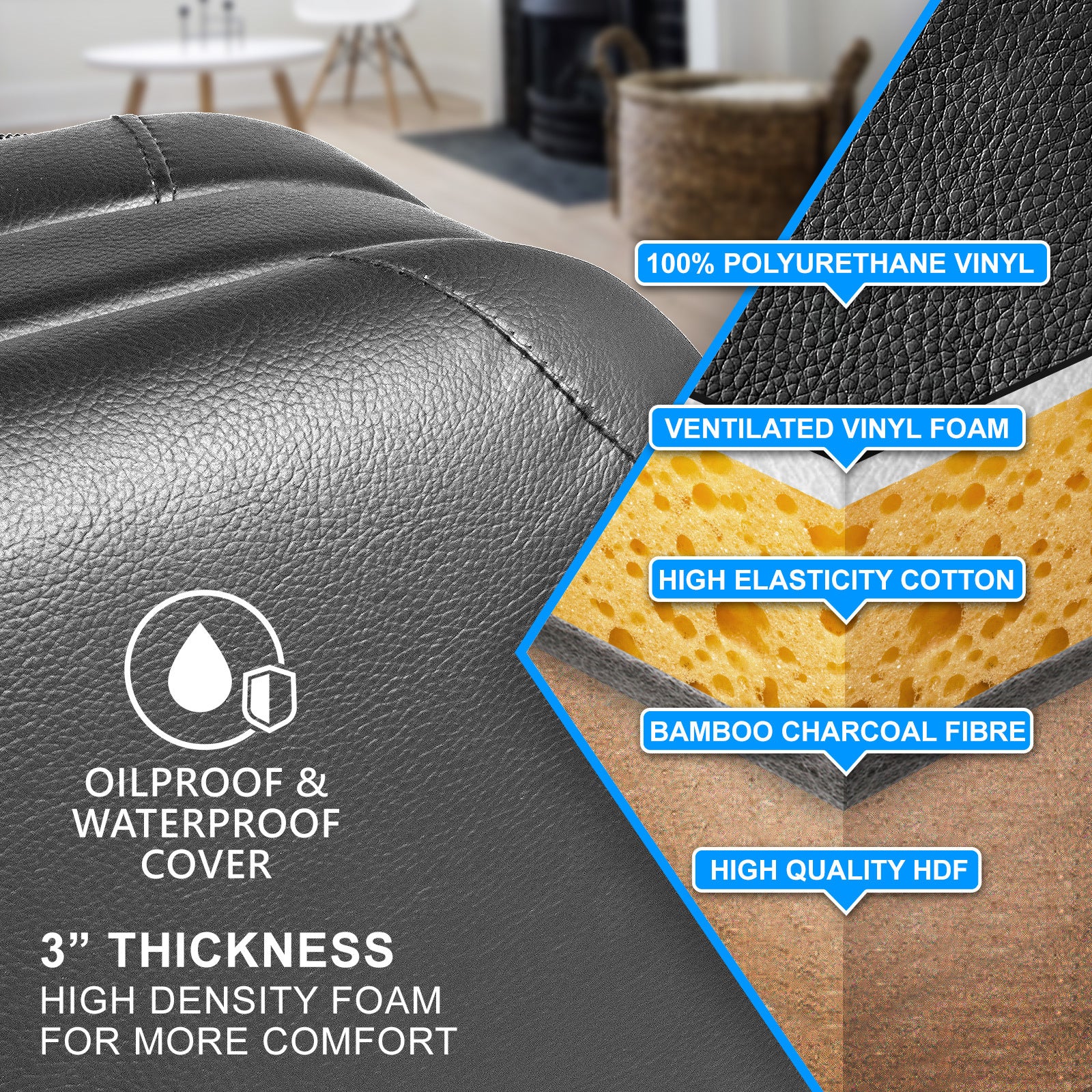 Aluminium Portable Beauty Massage Table Bed 2 Fold 55cm Black 5