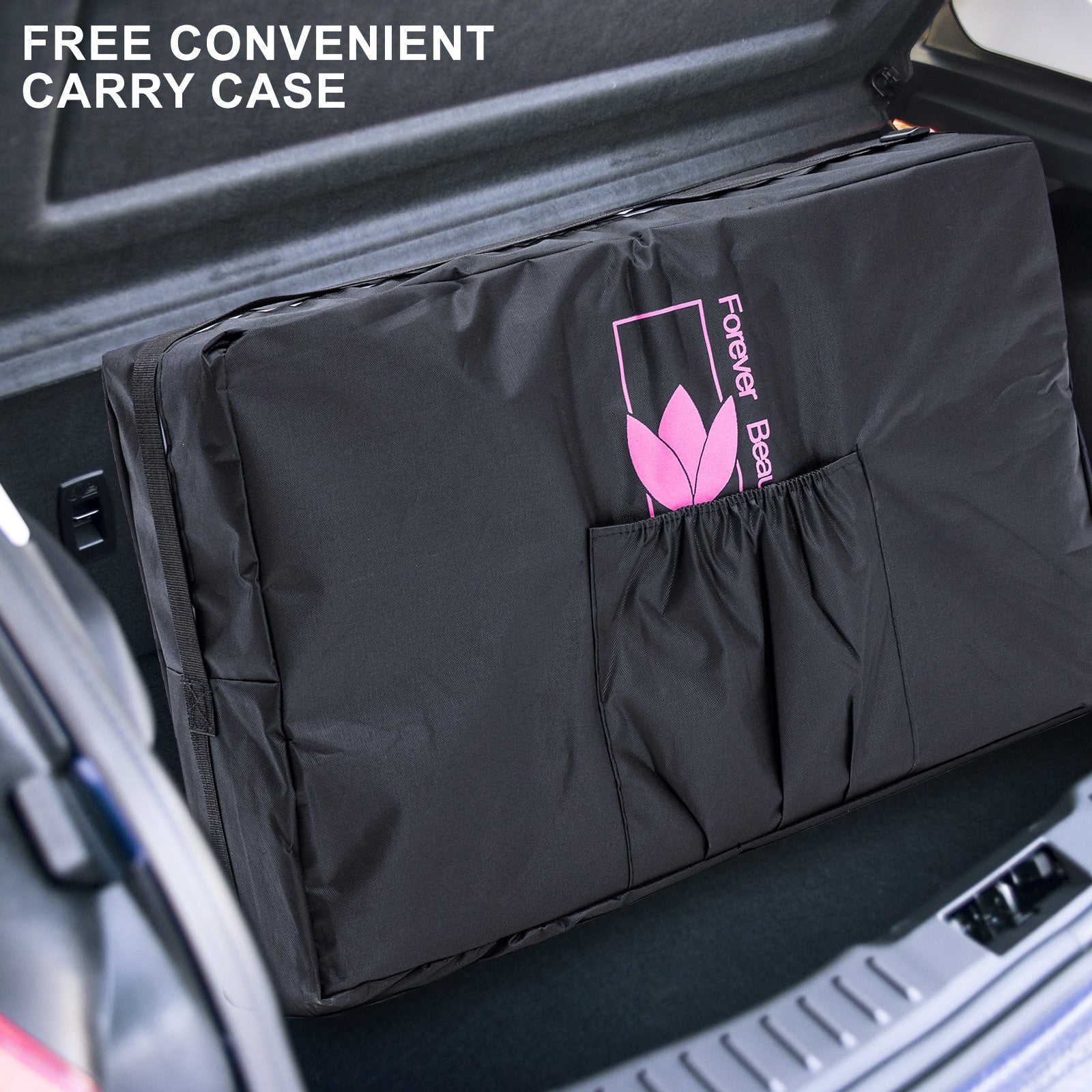 Aluminium Portable Beauty Massage Table Bed 2 Fold 55cm Black 7