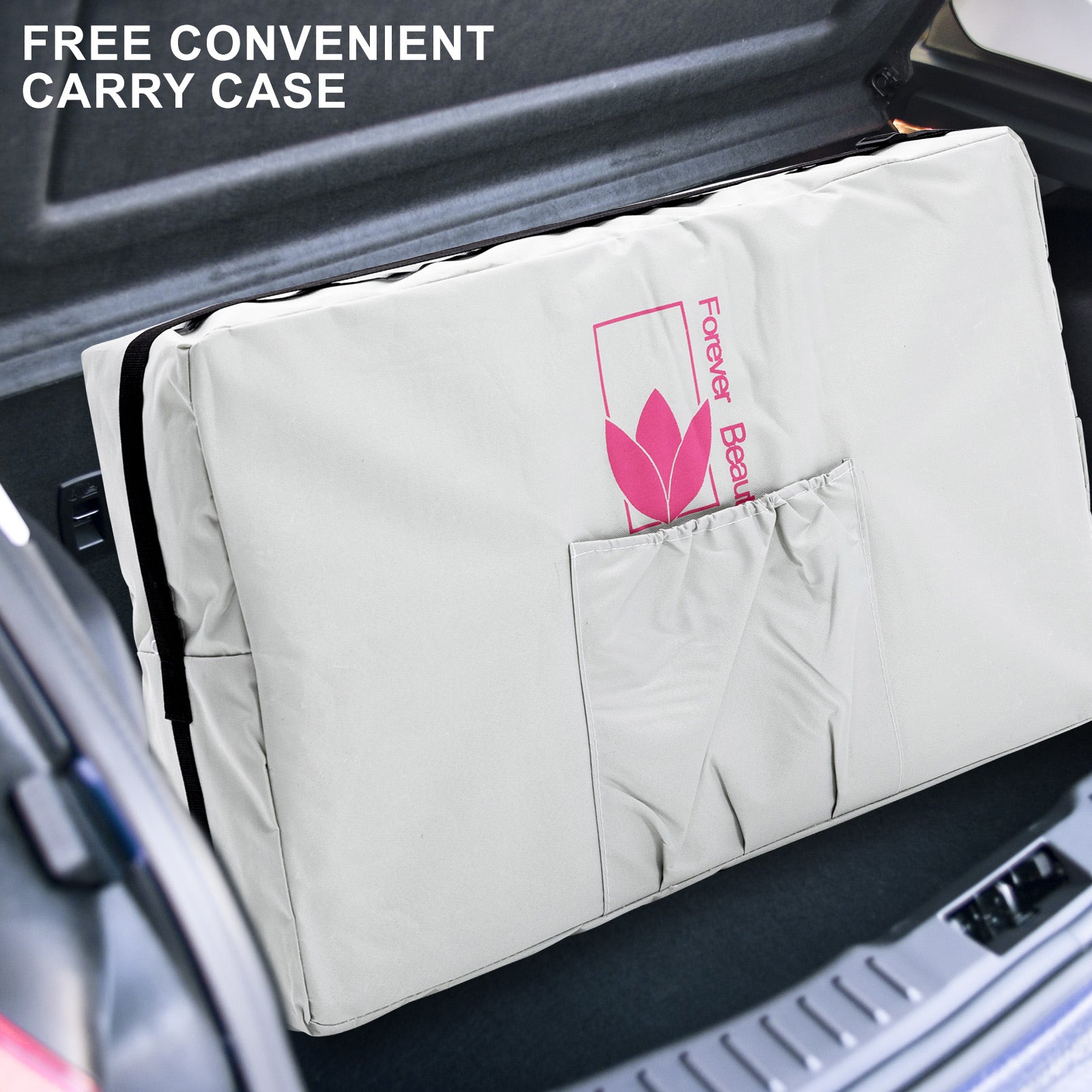 Aluminium Portable Beauty Massage Table Bed 2 Fold 55cm White 7