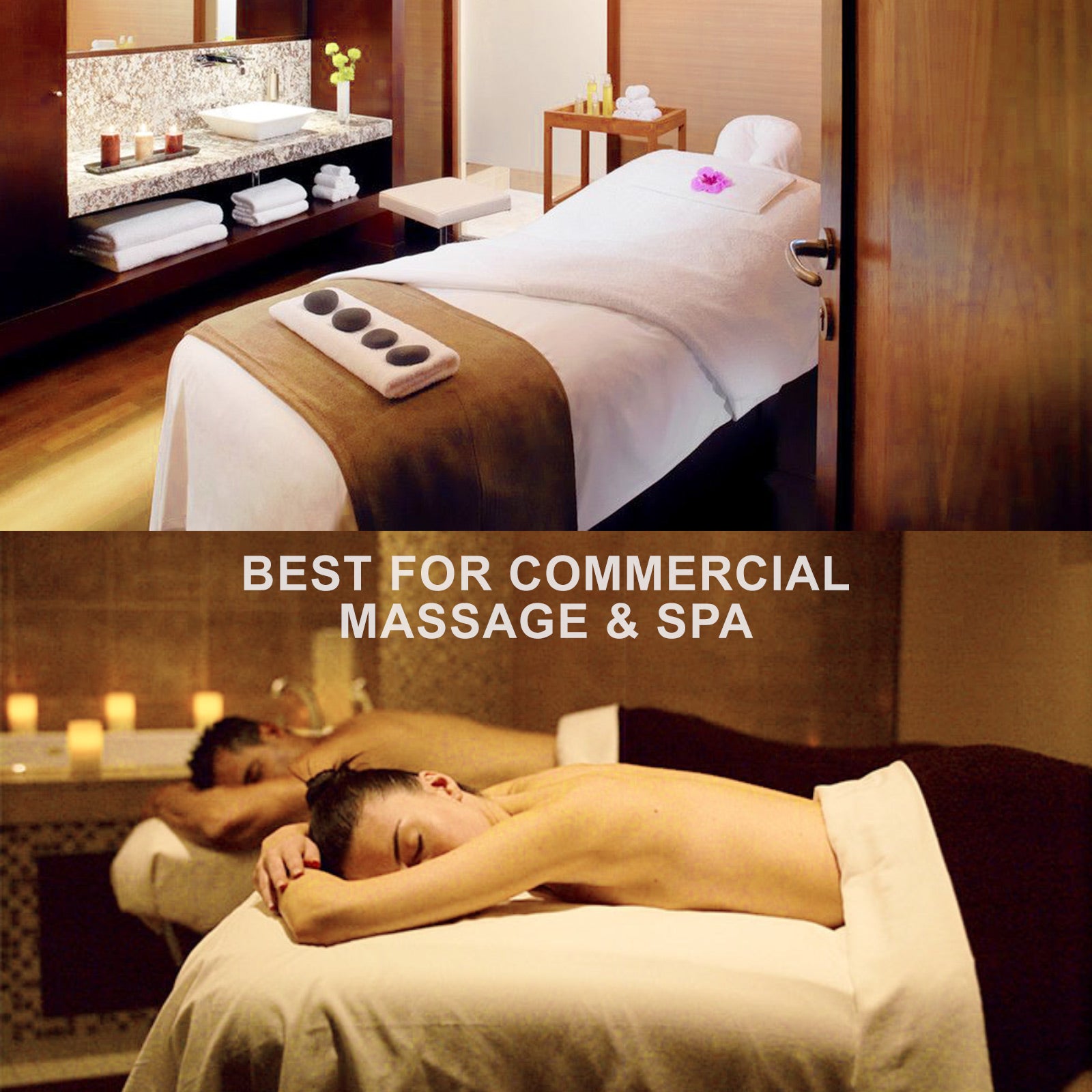 Aluminium Portable Beauty Massage Table Bed 3 Fold 70cm White 13