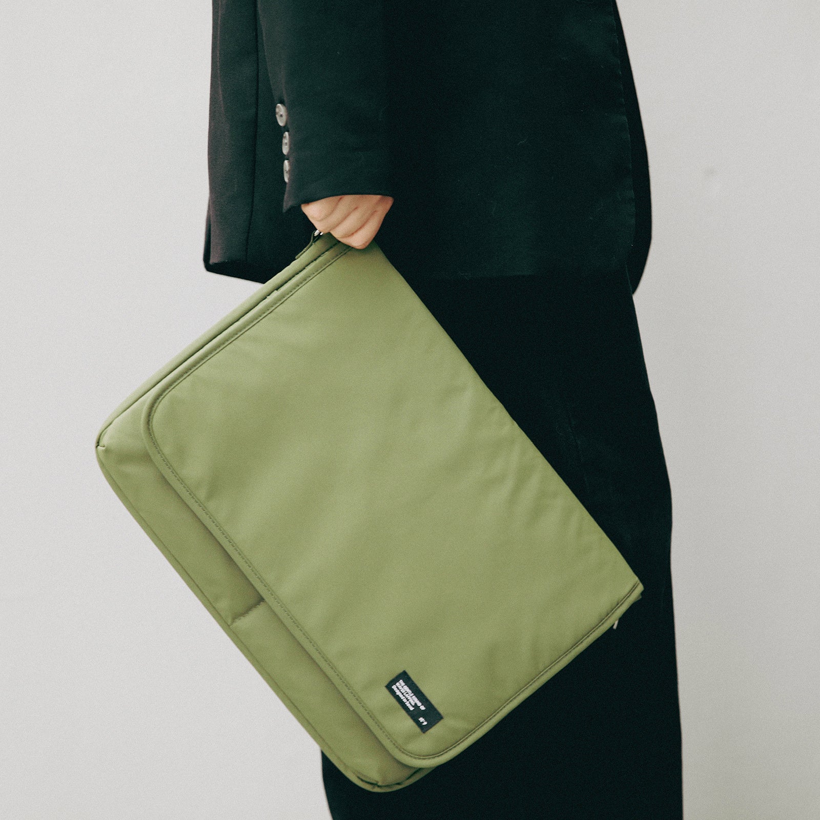 15.6/16 inch Laptop Sleeve Padded Shoulder Bag Travel Carry Case LATO KHAKI 10