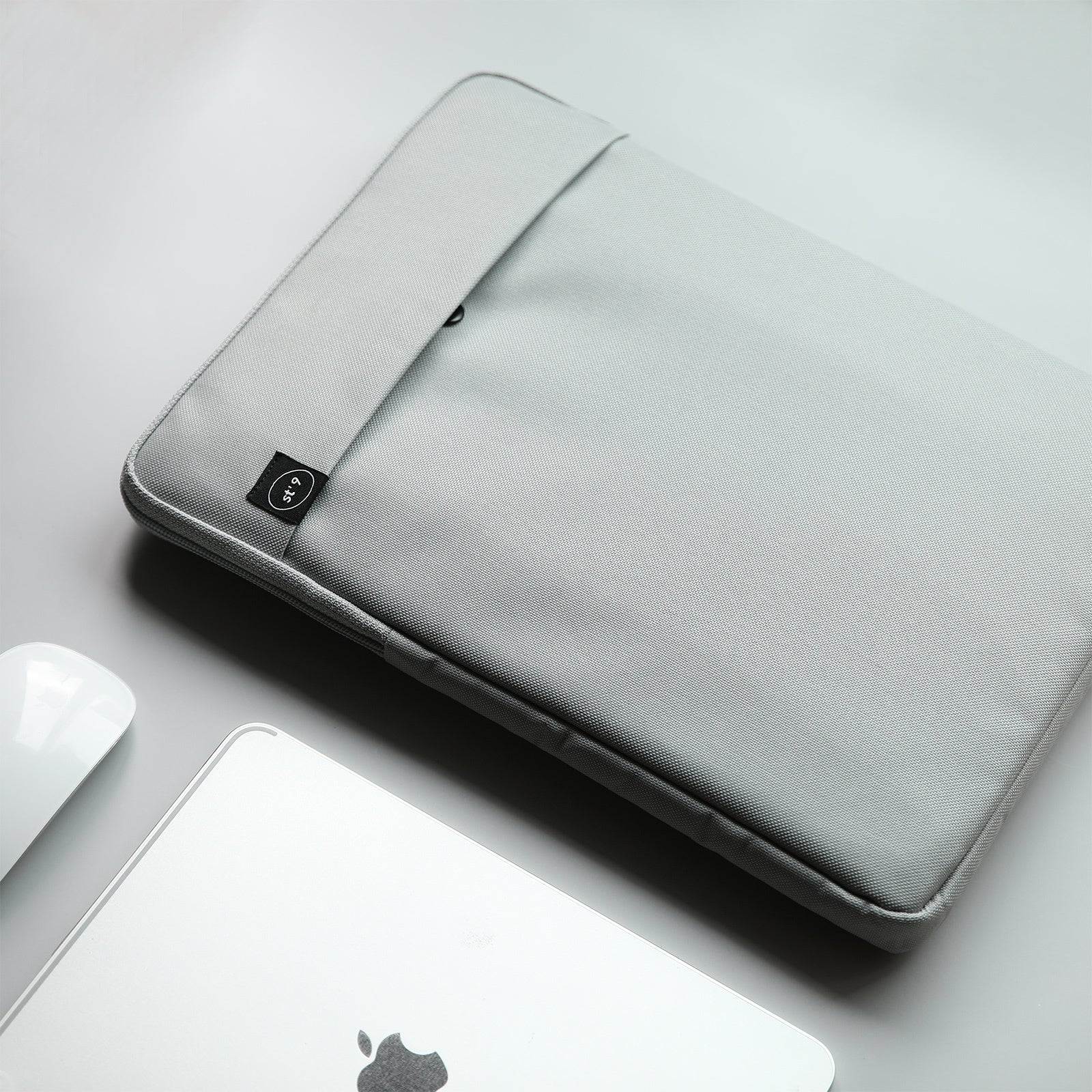 15 inch Laptop Sleeve Padded Travel Carry Case Bag L size LUKE GREY 3
