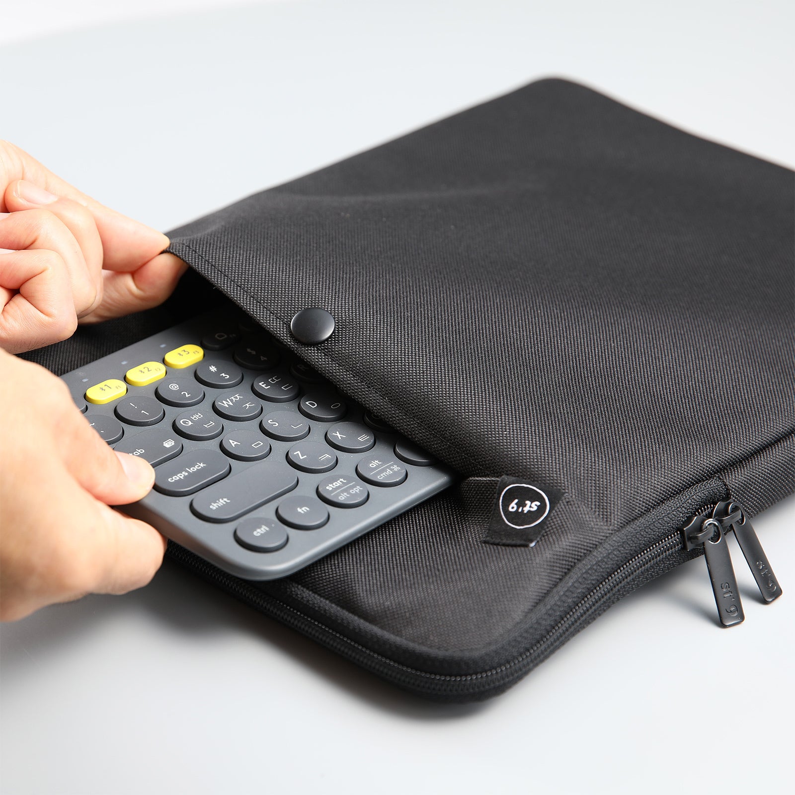13 inch Laptop Sleeve Padded Travel Carry Case Bag M size LUKE BLACK 4