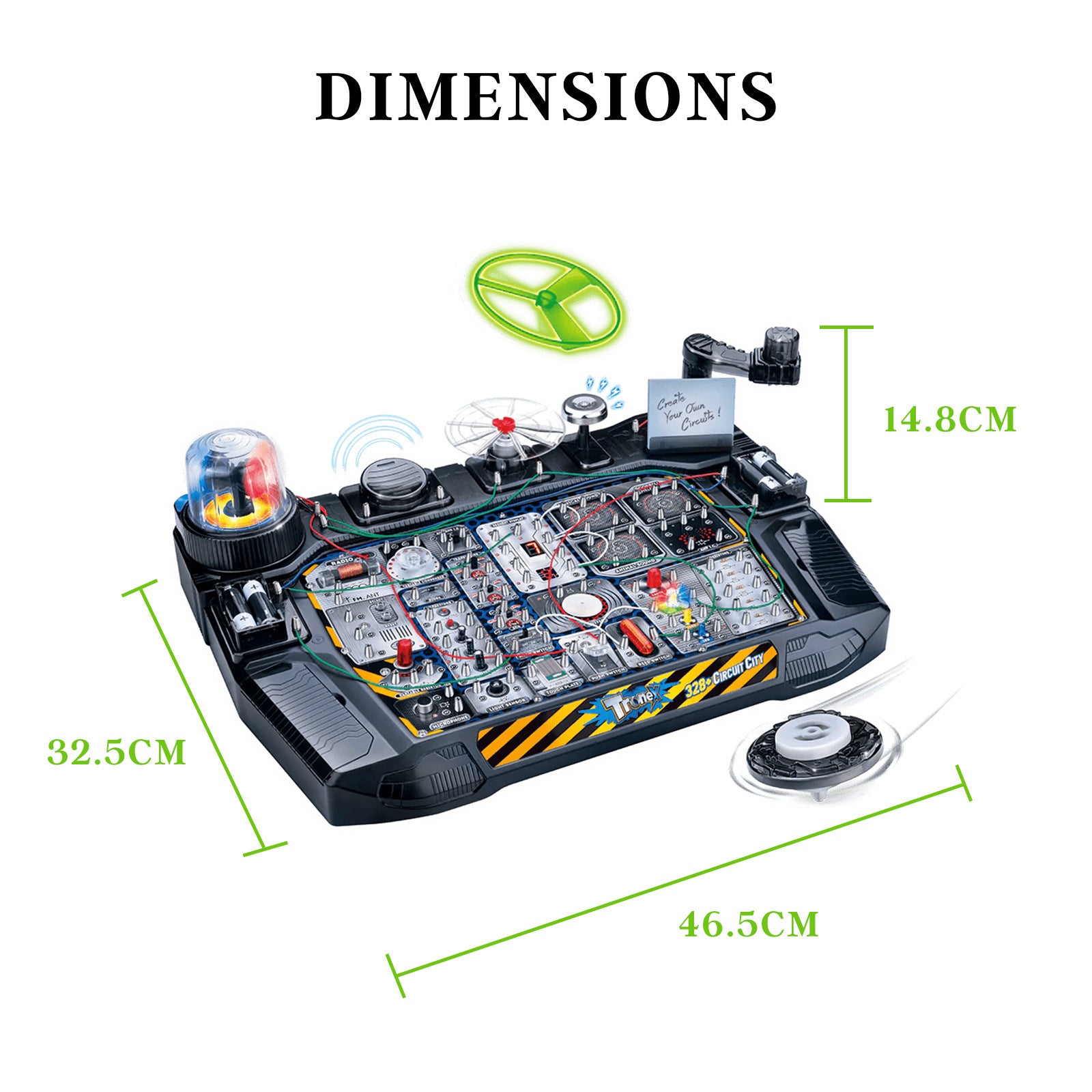 Tronex 328+ Circuit City STEM Kit Toy for Kids Educational Circuit Learning Board 5