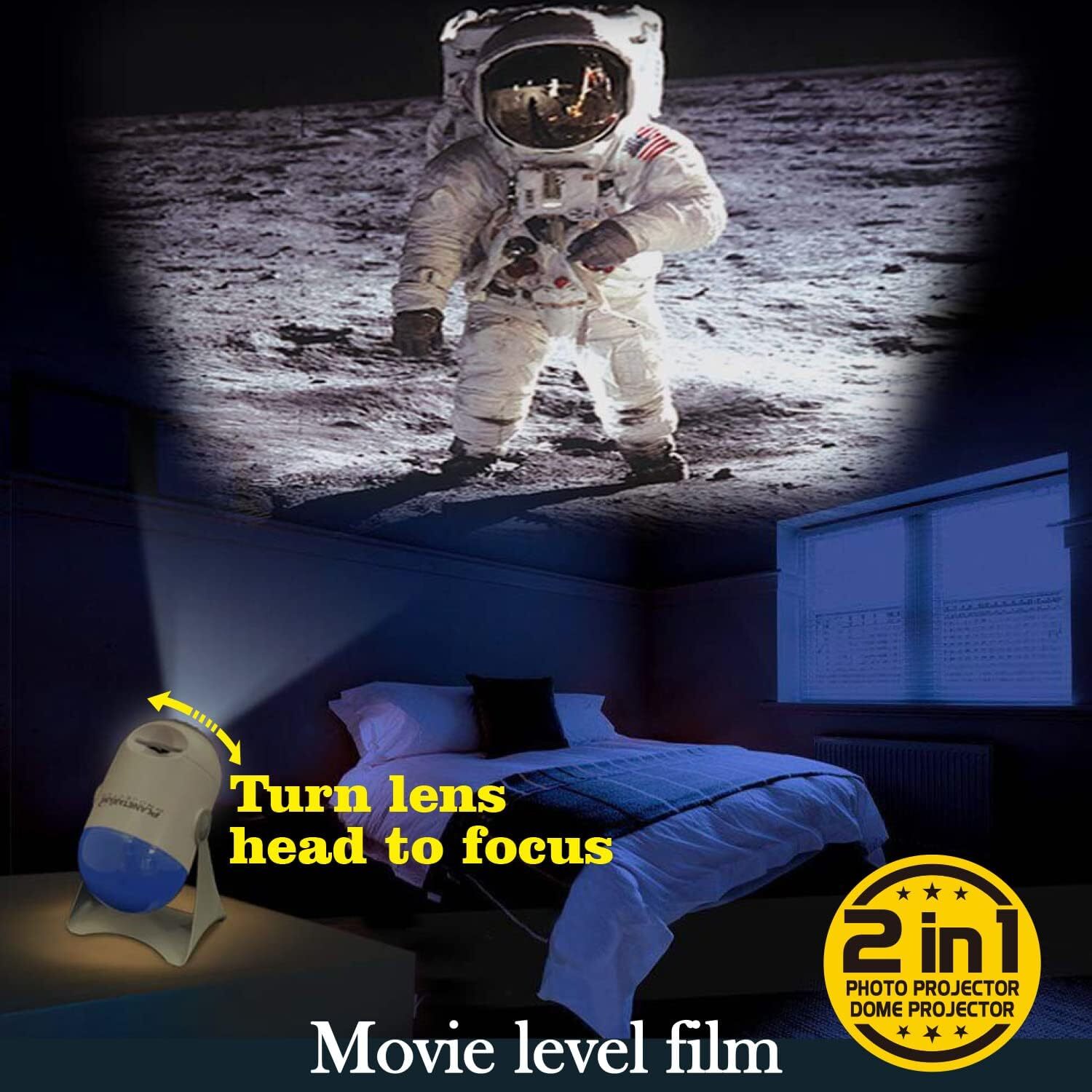 Planetarium Dome Projector - STEM Toy Space Planet Zodiac Moon Galaxy Night Lights 5