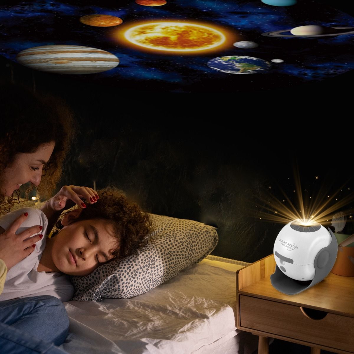 Solar System Star Light Projector STEM Toy - Space Planet Moon Galaxy Night Lights 3
