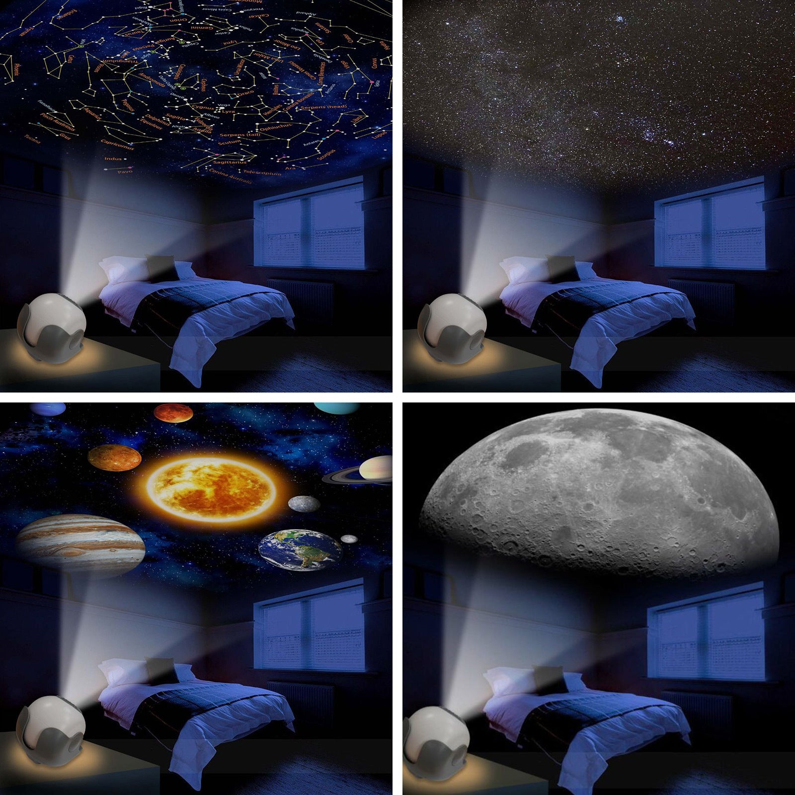 Solar System Star Light Projector STEM Toy - Space Planet Moon Galaxy Night Lights 7