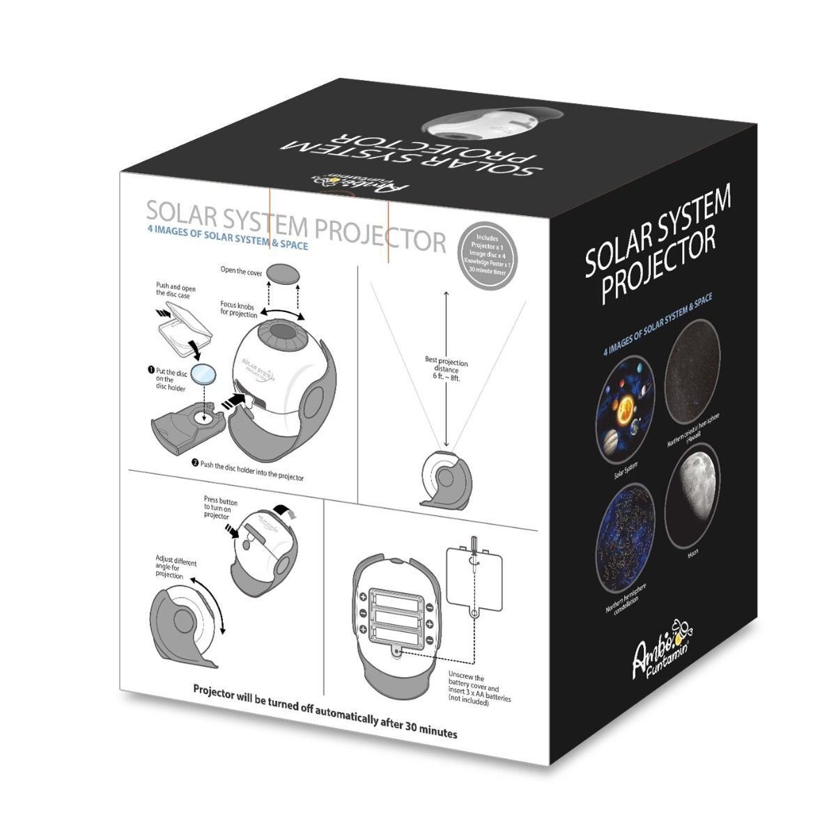 Solar System Star Light Projector STEM Toy - Space Planet Moon Galaxy Night Lights 8