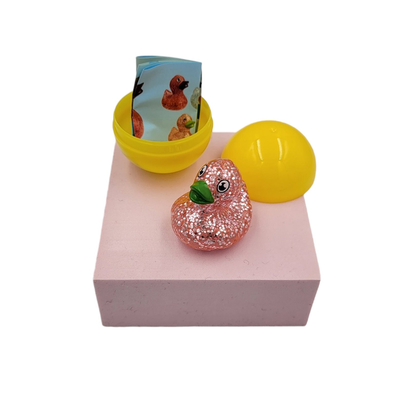 40X Kenisy Sparkling Glitter Duck Capsules 50mm Collectible Gacha in Display Box 4