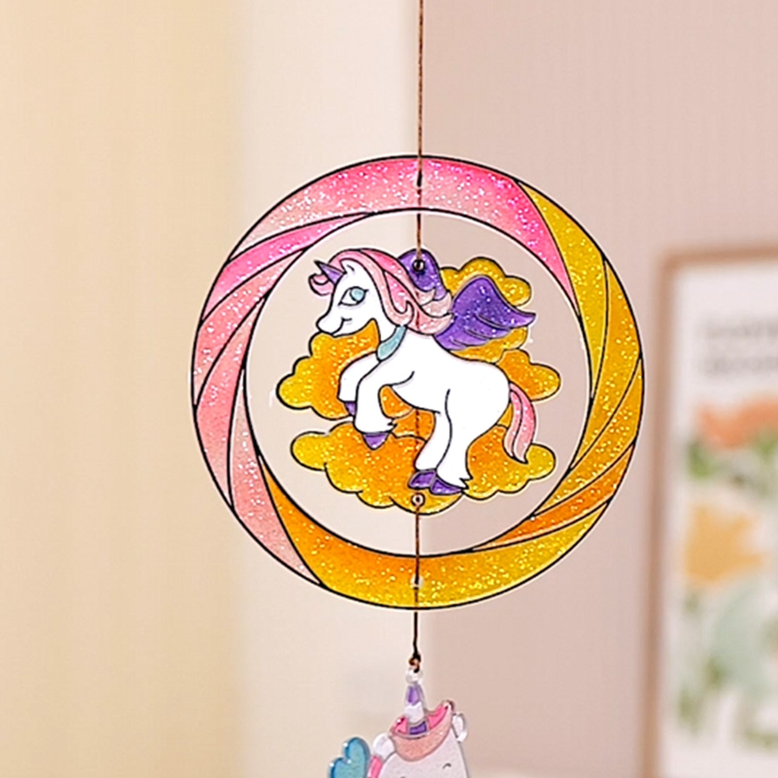 Sparkly Ornament Suncatcher - DIY for Kids Art Craft Colouring PaintingSet 3
