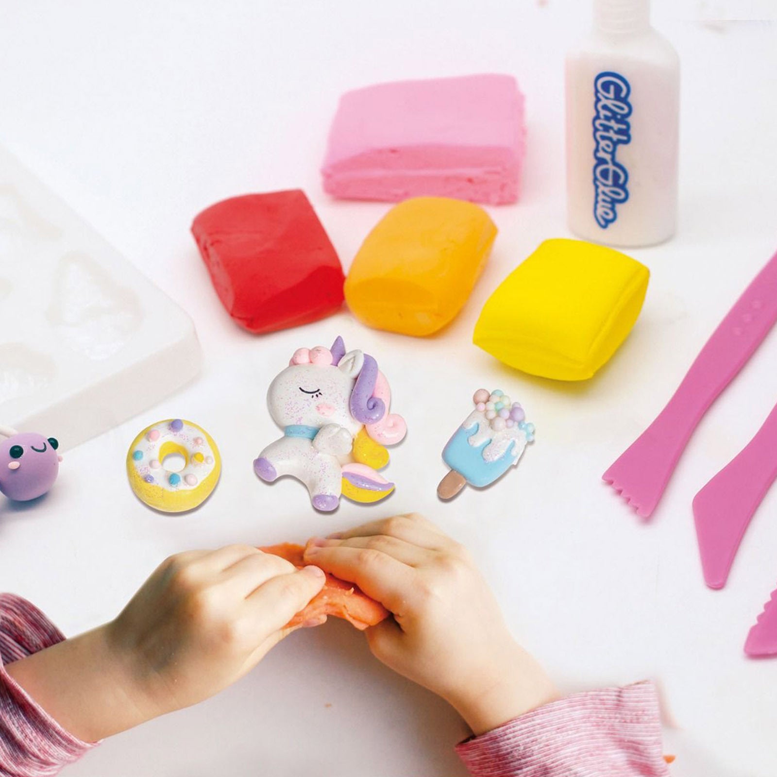 Colorato Creamy Beauty Set - Super Clay and Charms DIY Craft Kit for Kids 3