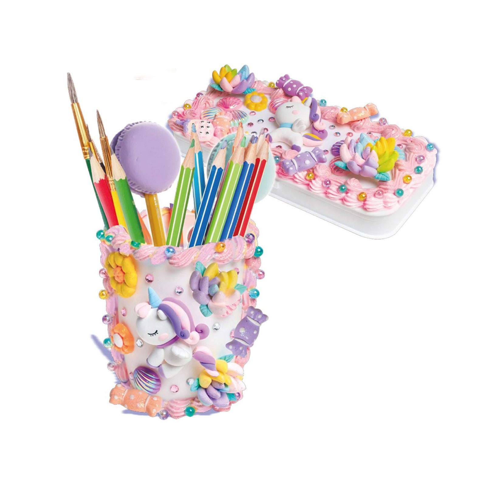 Colorato Creamy Stationery Set - Super Clay and Charms DIY Craft Kit for Kids 3