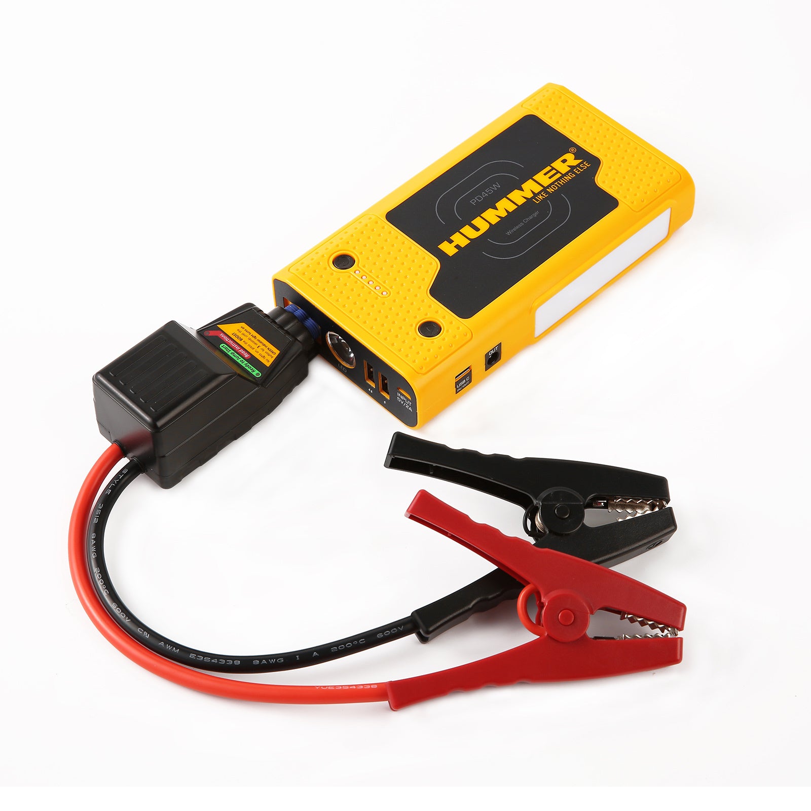 2000A Jump Starter Powerbank Hummer 37000mWh 12V Car Battery Charger LED HX Pro 5