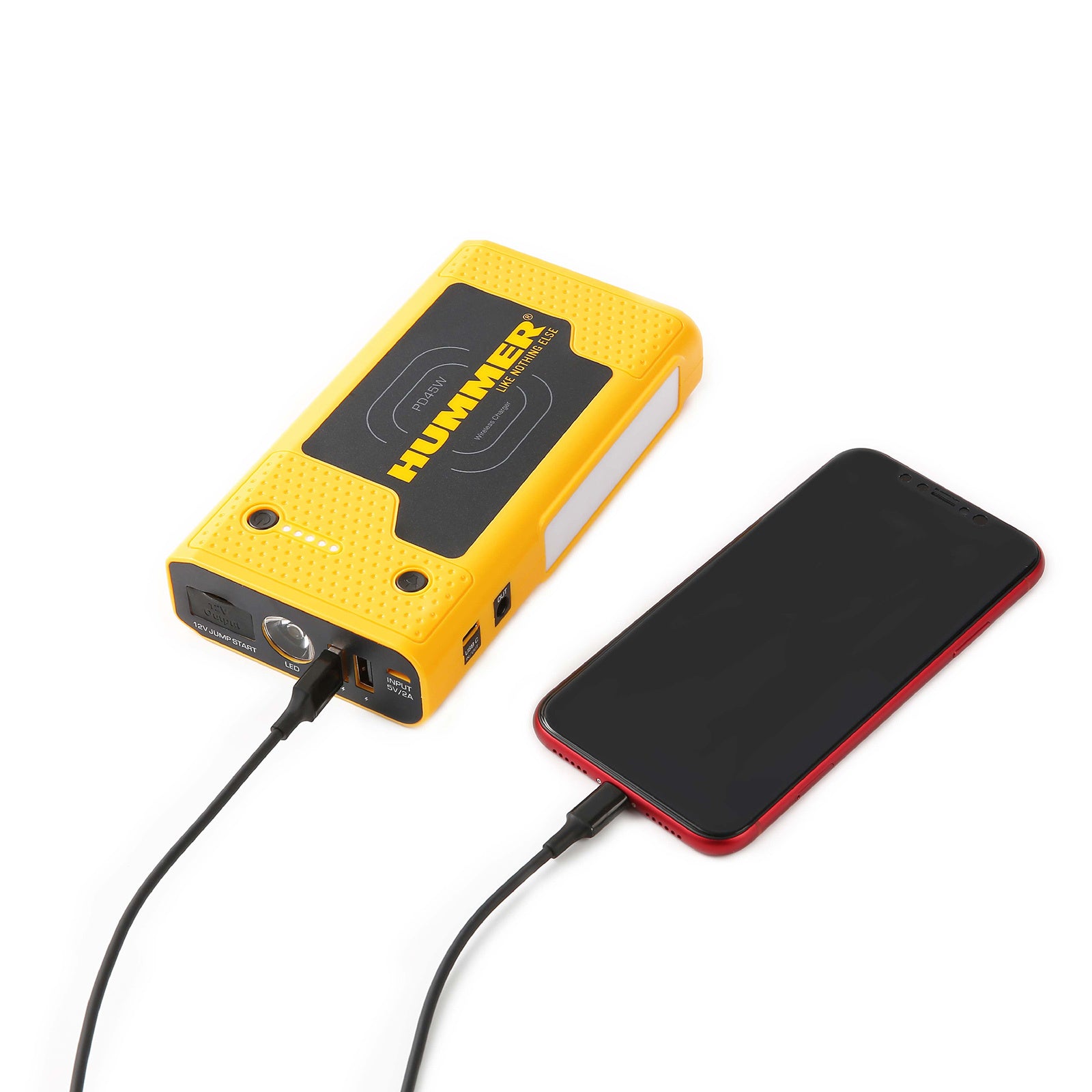 2000A Jump Starter Powerbank Hummer 37000mWh 12V Car Battery Charger LED HX Pro 7