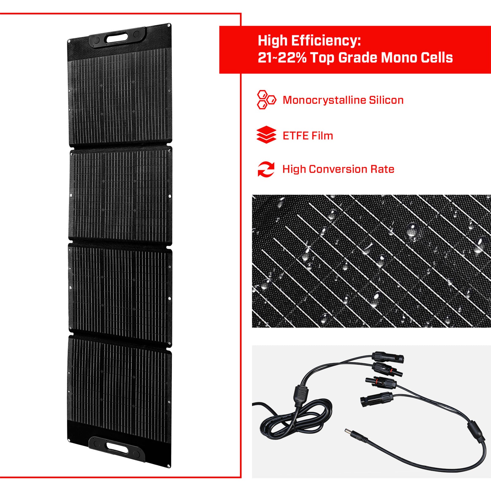 200W Solar Panel Portable Charger JumpsPower Power Generator Foldable 5