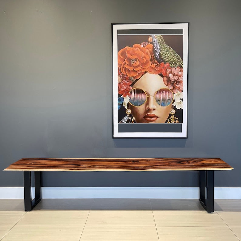 Bench seat or low set console table, hallway table Raintree Wood 1.8 Meter 180cm 3