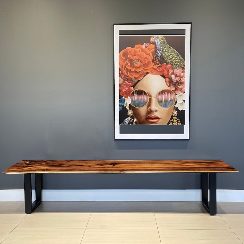 Bench seat or low set console table, hallway table Raintree Wood 1.8 Meter 180cm 5