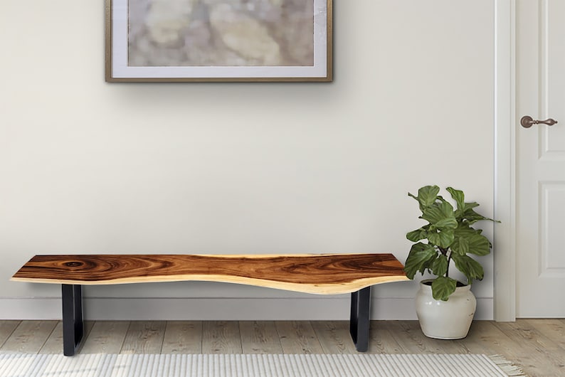 Bench seat or low set console table, hallway table Raintree Wood 1.8 Meter 180cm 7