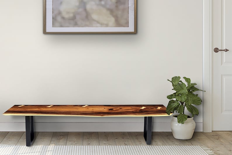 Bench seat or low set console table, hallway table Raintree Wood 1.8 Meter 180cm 3