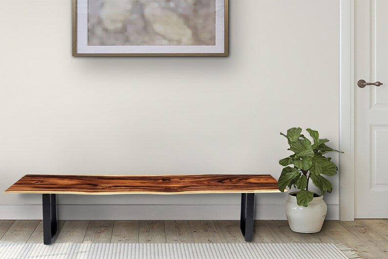Bench seat or low set console table, hallway table Raintree Wood 1.8 Meter 180cm 4