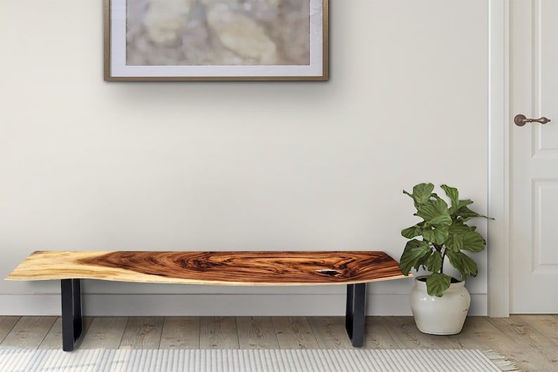 Bench seat or low set console table, hallway table Raintree Wood 1.8 Meter 180cm 6