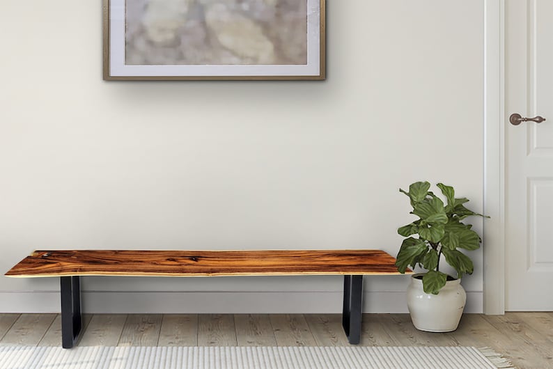 Bench seat or low set console table, hallway table Raintree Wood 1.8 Meter 180cm 7
