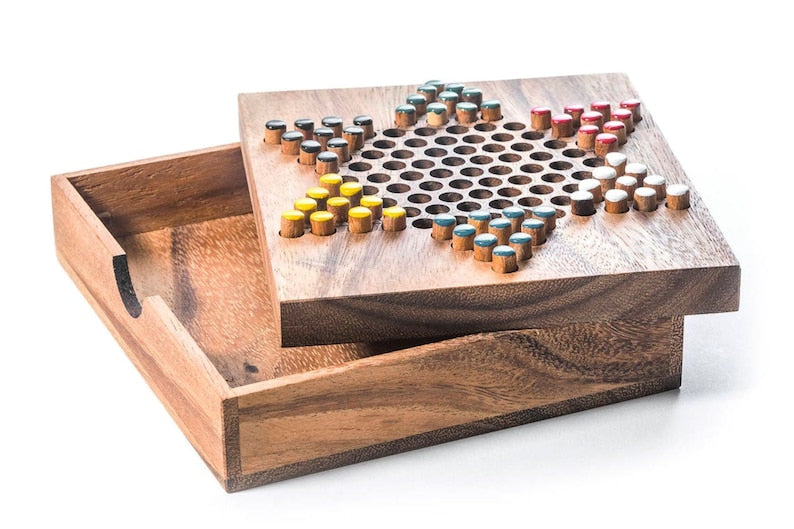 Chinese Checkers - wooden board game, strategy game, game for adults, game 2