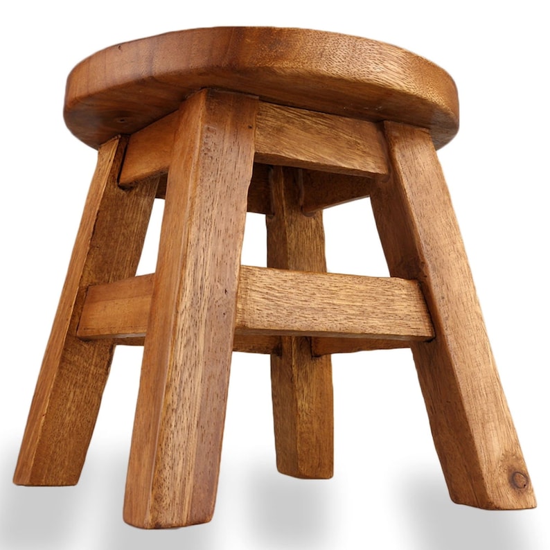 Children's Chair Stool Wooden Frog Face Theme 3