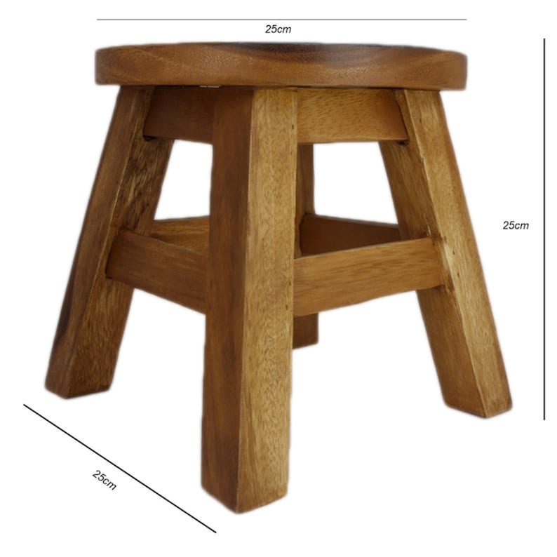 Children's Chair Stool Wooden Frog Face Theme 7