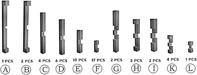 Japanese Interlocking Ladder Puzzle 4