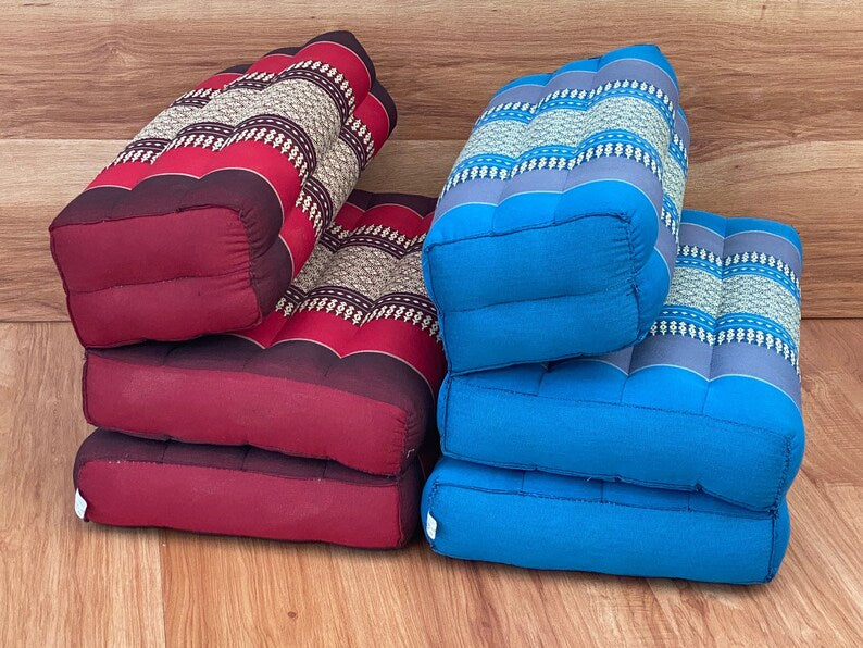 Mothers day gift Meditation Cushion Set RED Medium Size-RED3-Fold Zafu 7