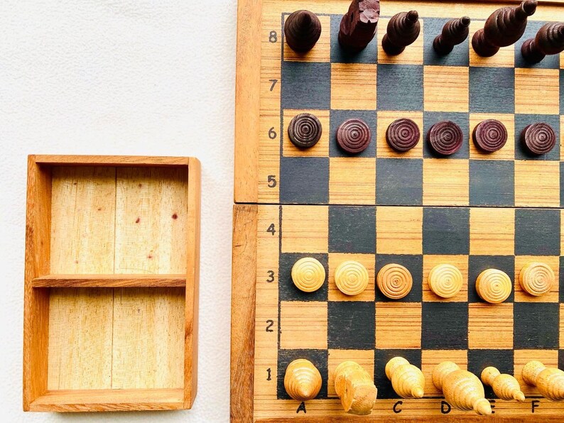 Mothers day gift Wooden Makruk traditional Thai Chess Set 8