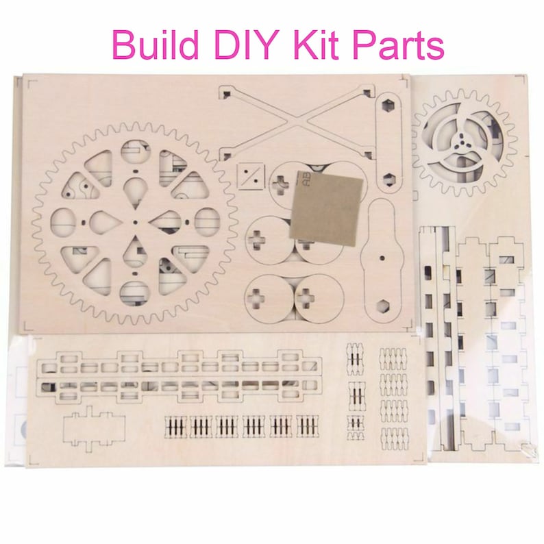 Marble Run Model Kids Building Kits Construction Toy Wooden Crafts 4