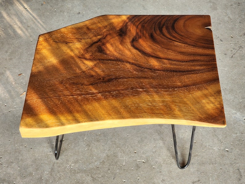 Raintree Wood Live Edge Coffee Table-40-50 cm 6