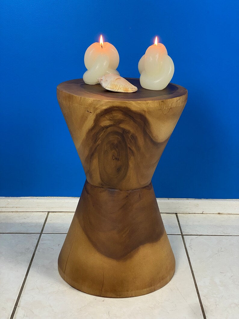 Hourglass Side Table or Stool bedside side drinks table 4