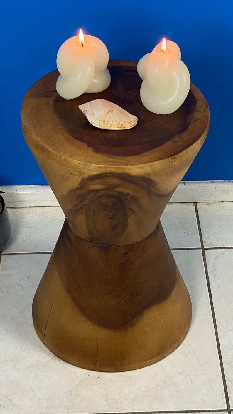 Hourglass Side Table or Stool bedside side drinks table 7