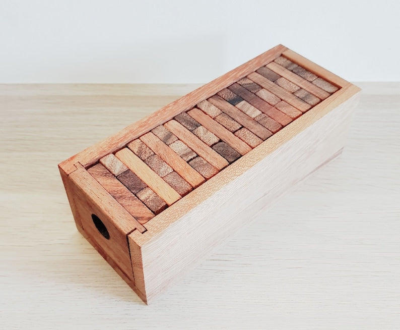 Stacking blocks wood balance game handmade stacking Fun Board Games Kids Ages 4 to Adults 5