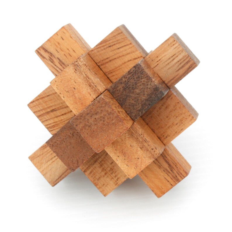12 unique hand made wooden Puzzles in a Deluxe Gift Box Set-for kids or adults 6